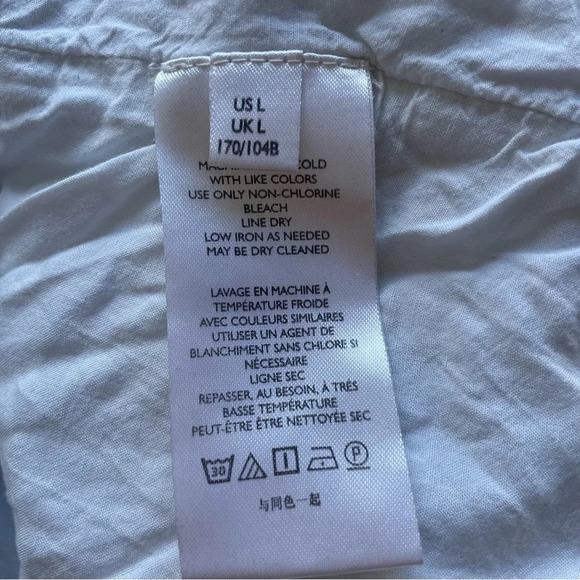 Free People indigo blue print babydoll off the shoulder dress 22279 - Picture 10 of 13